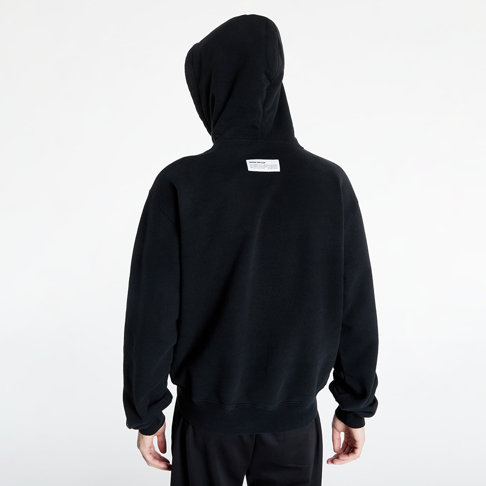 Hanorace HERON PRESTON Hoodie Split Herons Black/ Orange