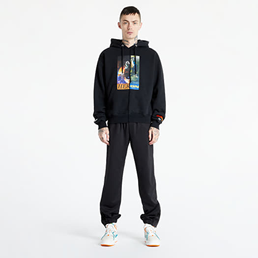 Heron Preston HOODIE SPLIT HERONS WHITE ORANGE