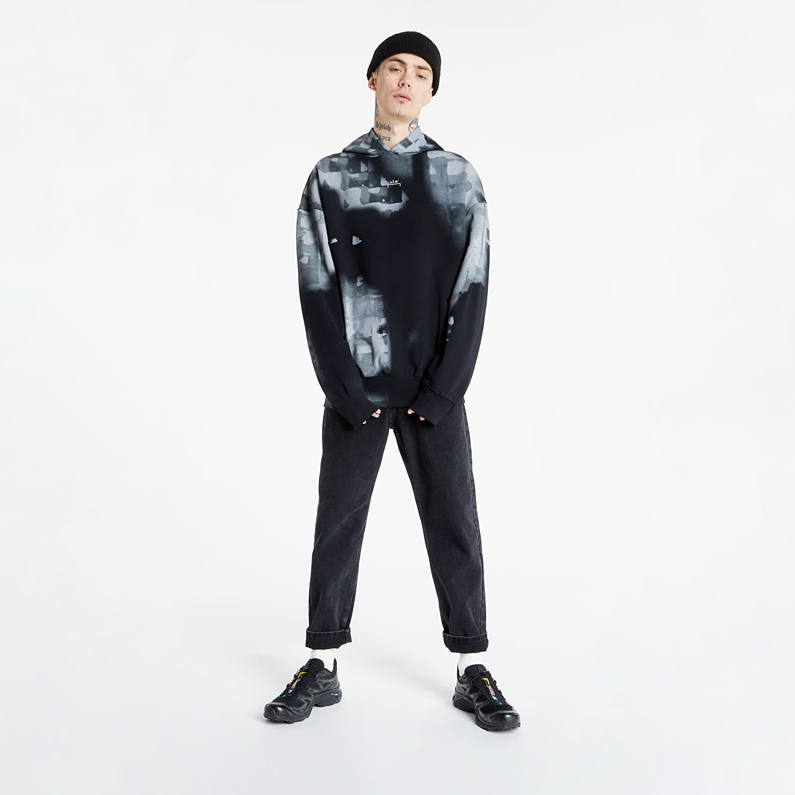 Sweatjacken und Sweatshirts A-COLD-WALL* Brush Stroke Hoodie Black