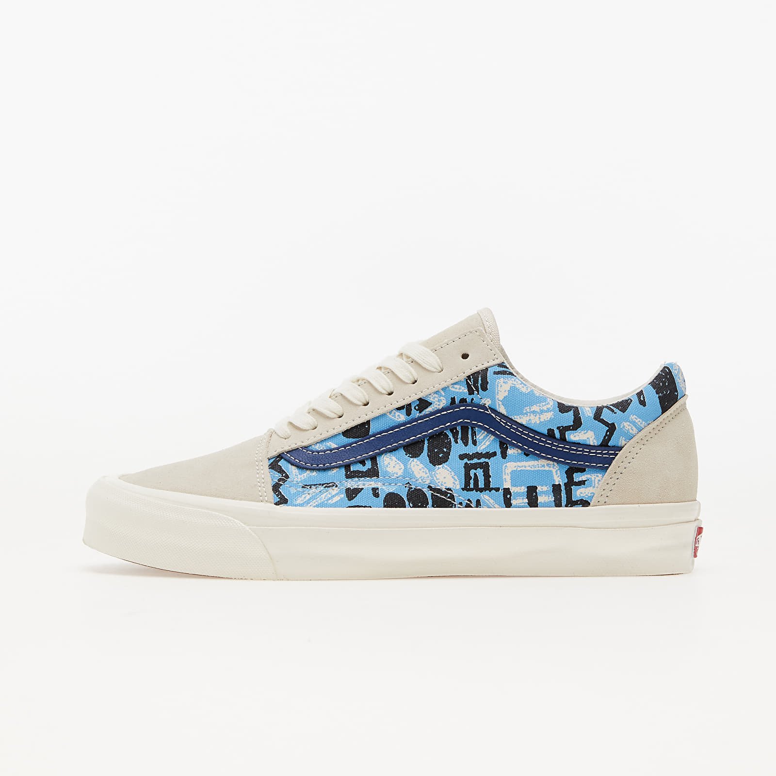 Moški čevlji Vans Vault OG Old Skool LX (SUEDE/CANVAS) Cream White/ Light Blue