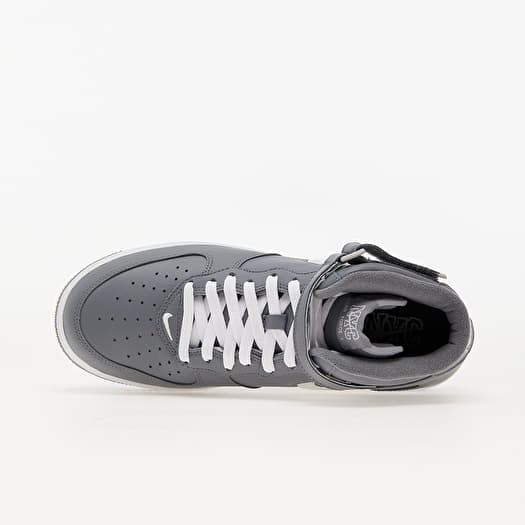 Nike air force 1 mid silver on sale