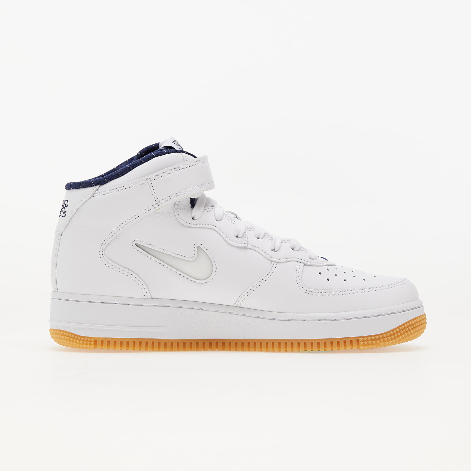 Men's shoes Nike Air Force 1 Mid '07 QS White/ White-Midnight Navy-Gum Yellow