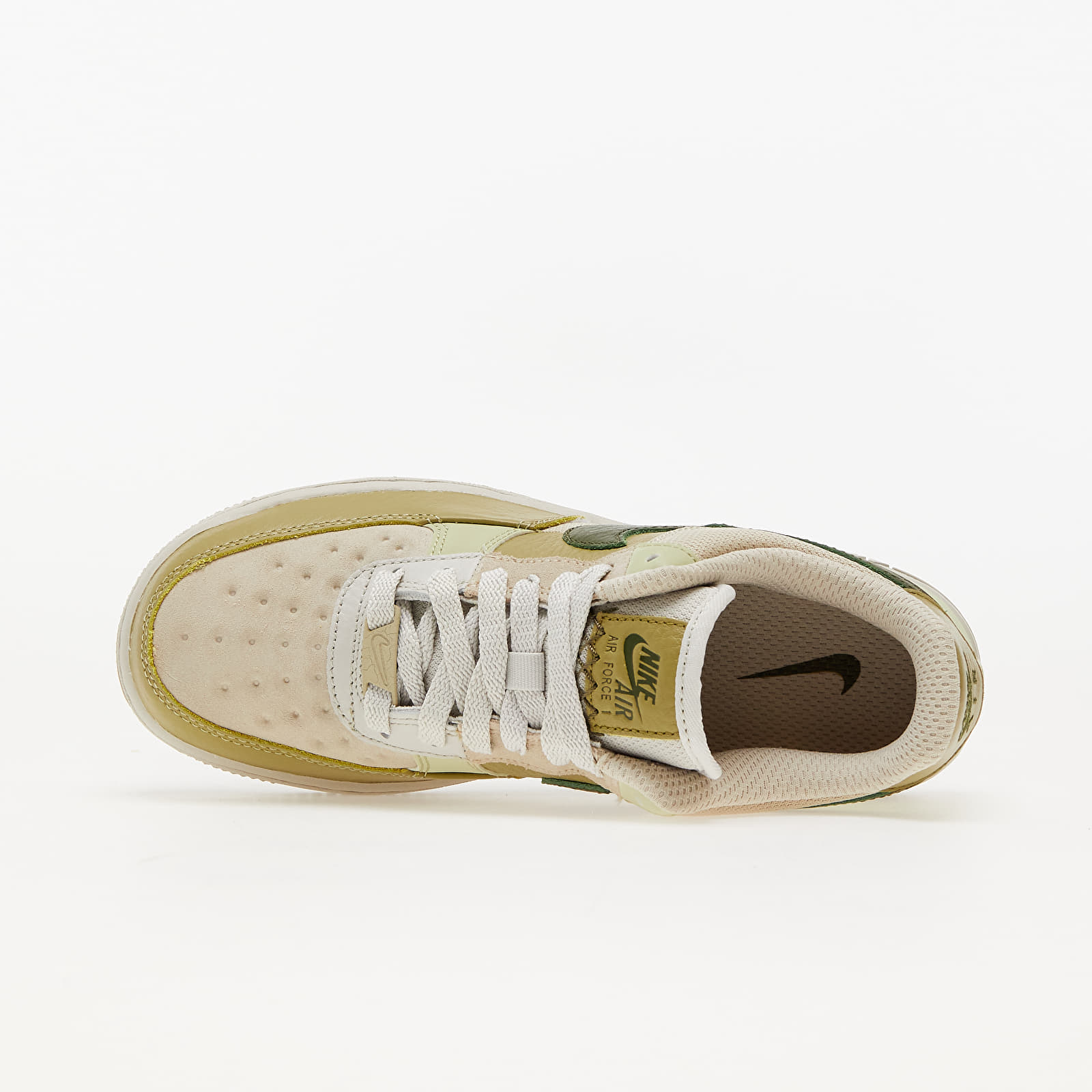 Dámské tenisky a boty Nike Wmns Air Force 1 Light Bone/ Rough Green-Olive Aura