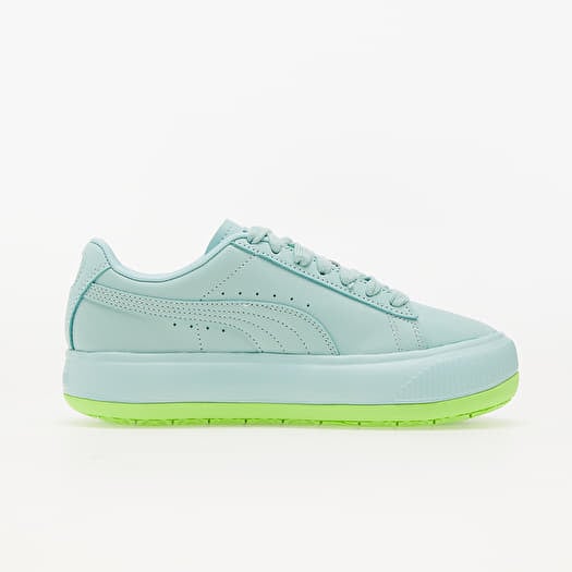 Puma platform sneakers blue and green sales