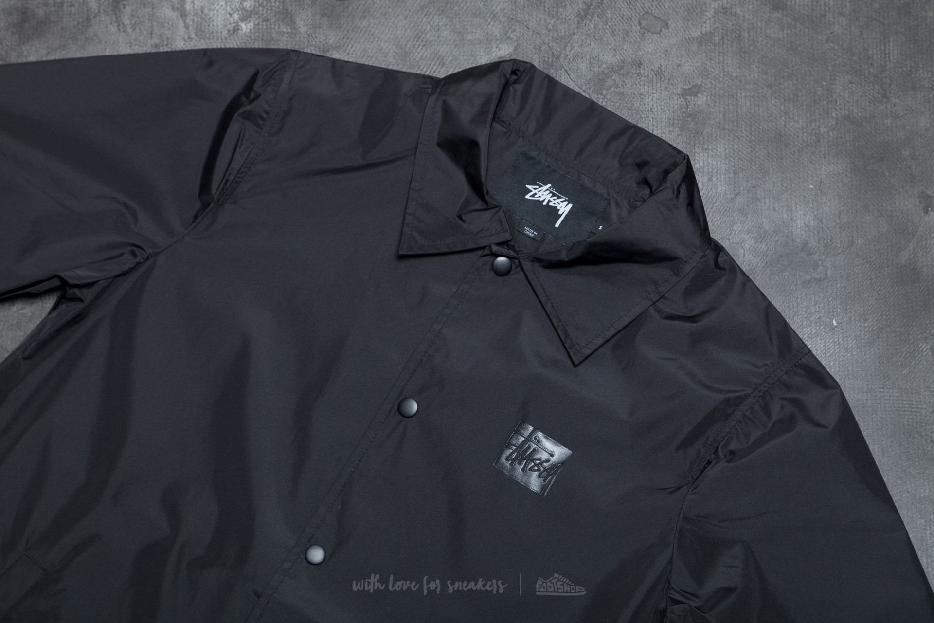 Coach Jackets Stüssy Long Coach Jacket Black
