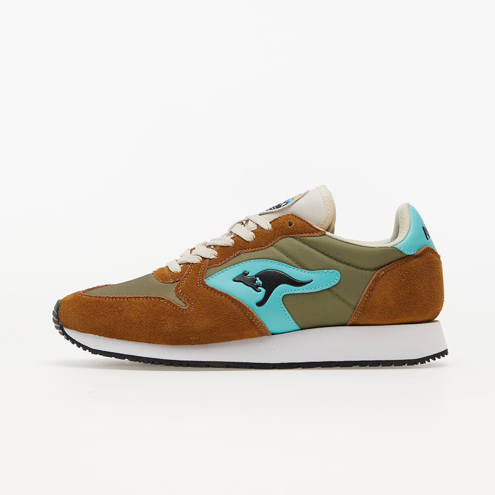 Férfi cipők KangaROOS Rally Trail Saddle Brown/ Green