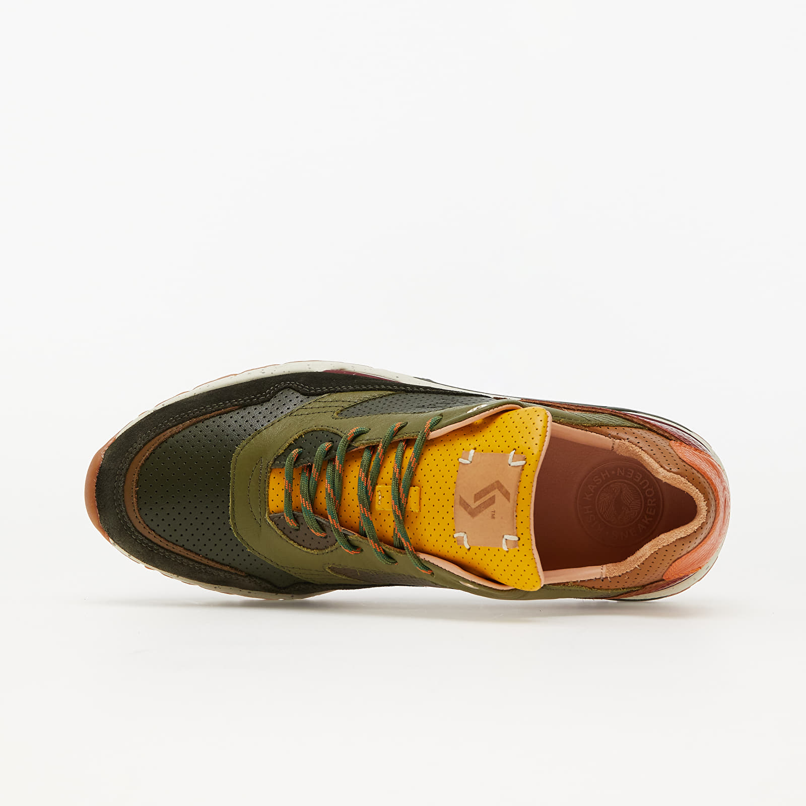 Men's shoes KangaROOS united "Cherry Maple" (Kish Kash X Sneakerqueen) Forest Green/ Saddle Brown