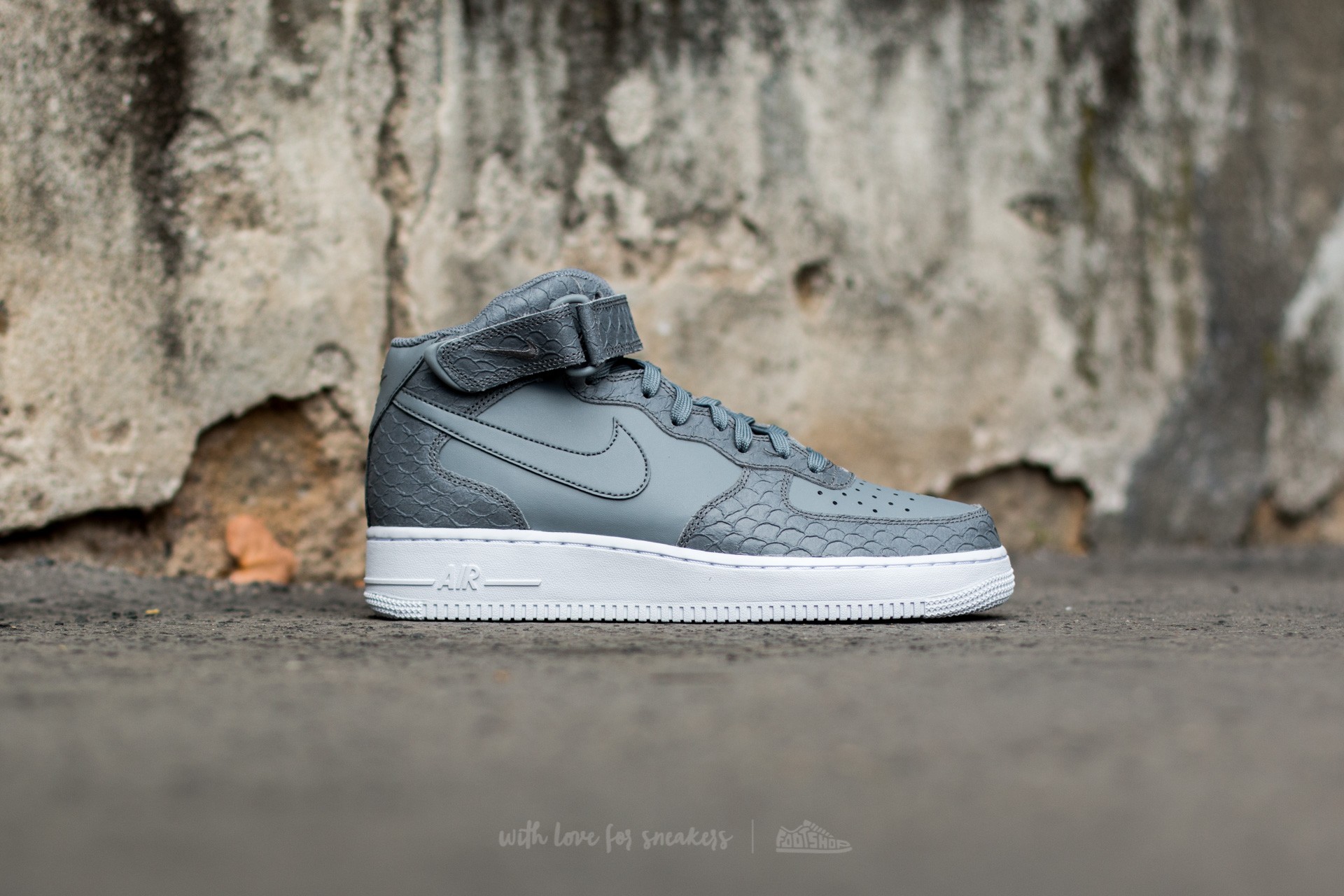 Scarpe uomo Nike Air Force 1 Mid '07 LV8 Cool Grey/ Cool Grey-White