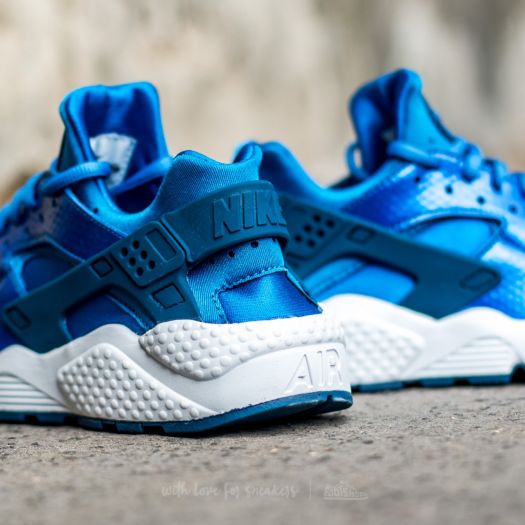Nike huarache blue metallic clearance
