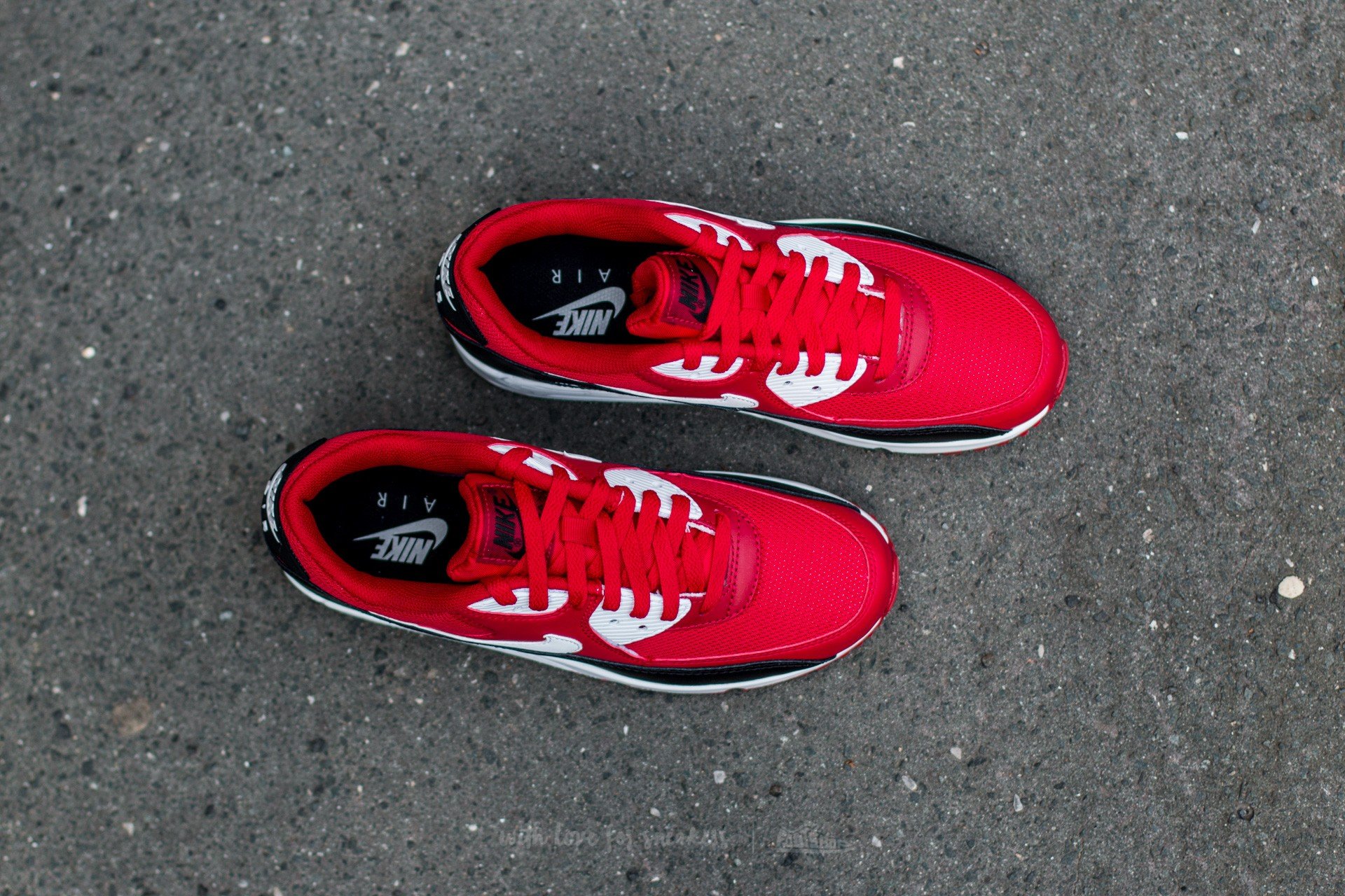Herren Sneaker und Schuhe Nike Air Max 90 Essential Gym Red/ White-Black-White