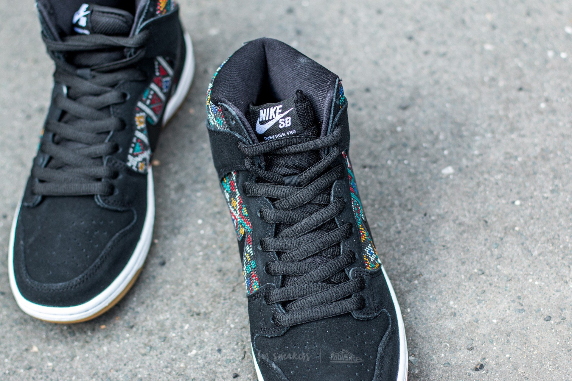 Zapatillas Hombre Nike Dunk High Premium SB Black-Black-Rio Teal-White