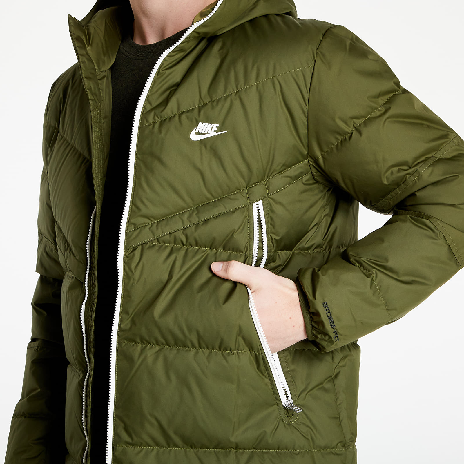 Jackets Nike Sportswear M NSW Storm FIT Windrunner Parka Green Sail Sail Footshop