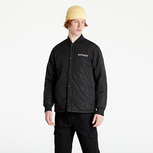Jackets RIPNDIP Nermboutins Quilted Bomber Jacket Black Footshop