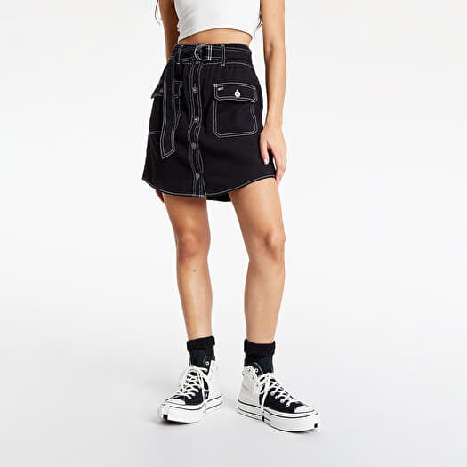 Black and white skirt jeans shop