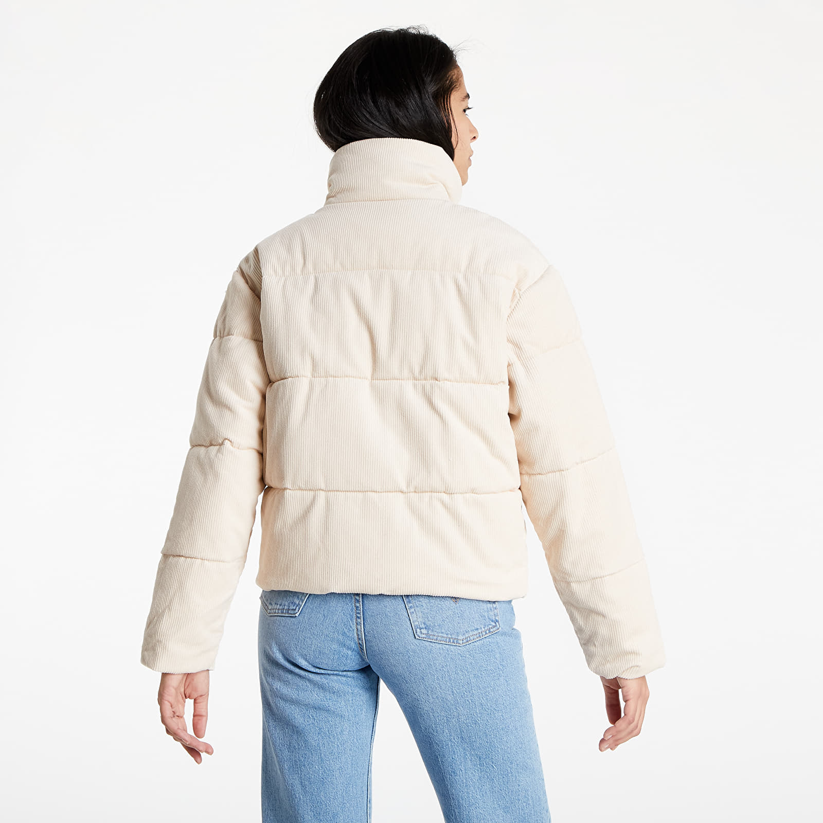 Kabátok Tommy Jeans Cord Puffa Jacket Smooth Stone