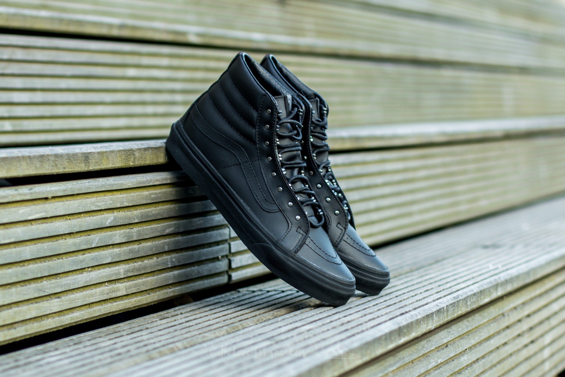 Vans slim black store