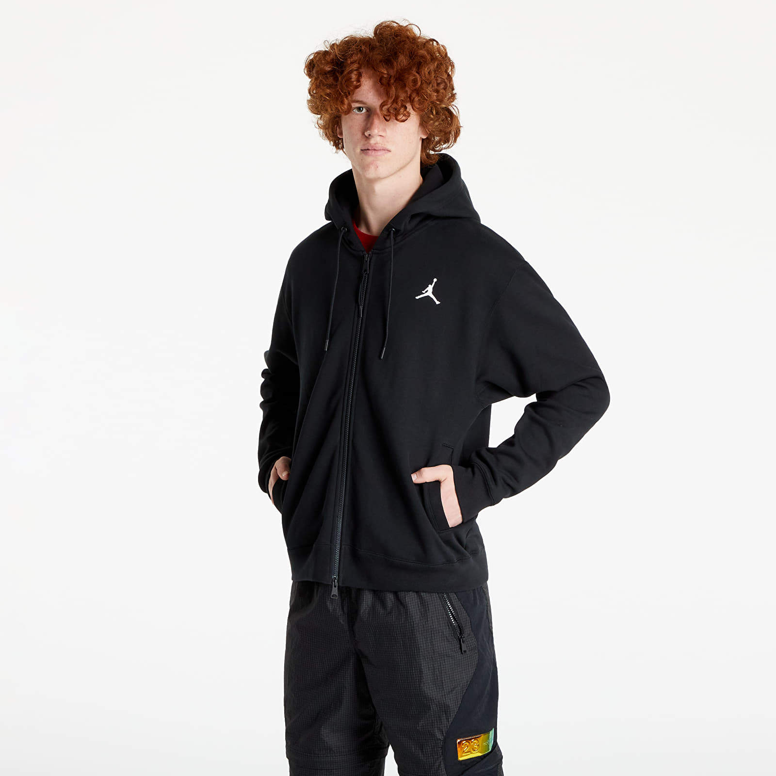 Hanorace Jordan 23 Engineered Fleece (Hoodie+Vest) Black