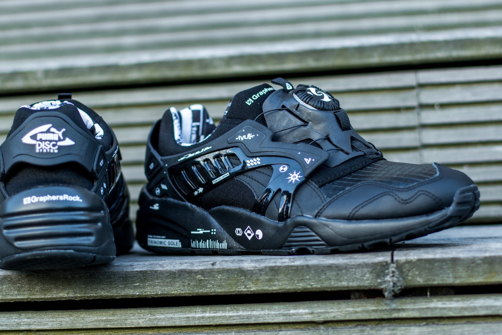 Herren Sneaker und Schuhe Puma Disc by Graphersrock_02 Black