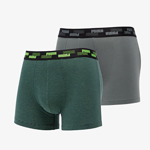 Calzoncillos de boxer Puma 2 Pack Everyday Comfort Boxers Green Combo Footshop