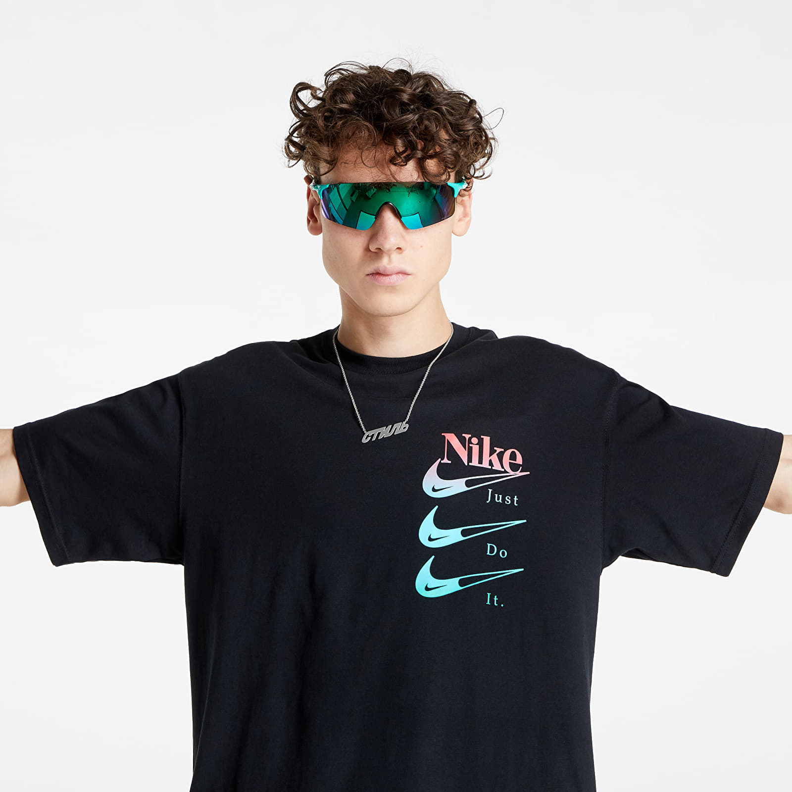 Pólók Nike Sportswear M NSW Dna M90 Tee 2 Black
