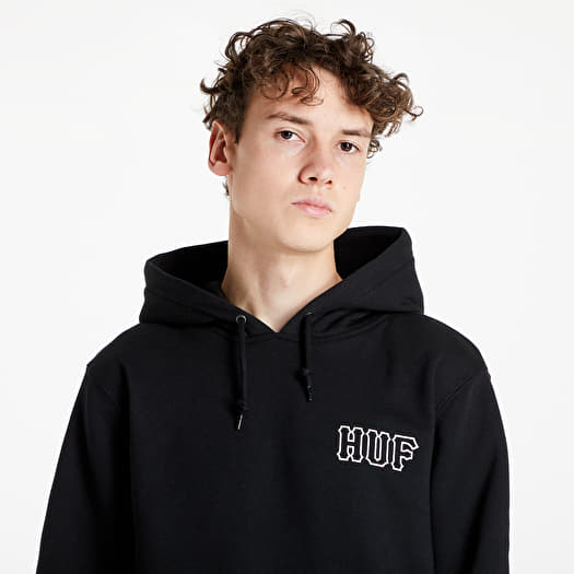 Huf top black hoodie