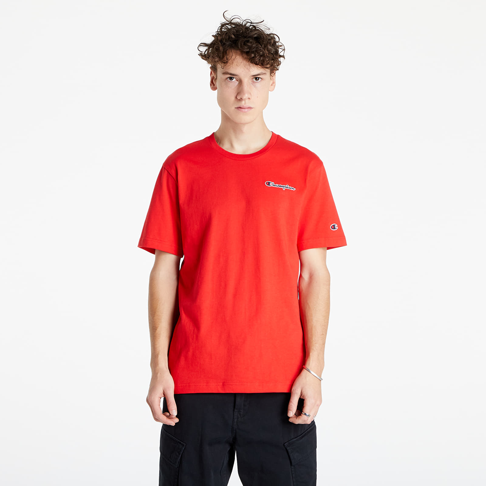 T shirts Champion Crewneck T Shirt Red Footshop