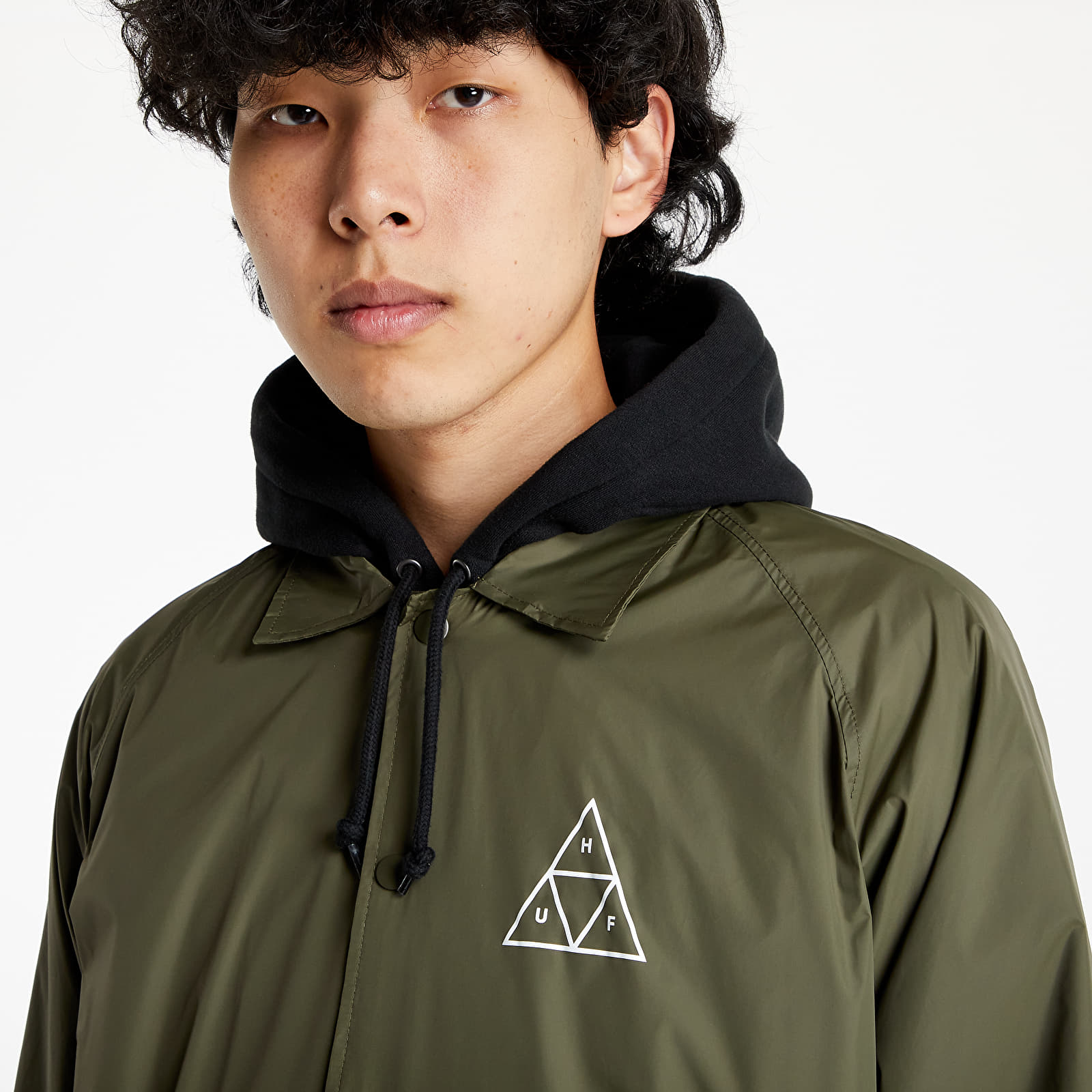 Huf triple shop triangle coaches jacket