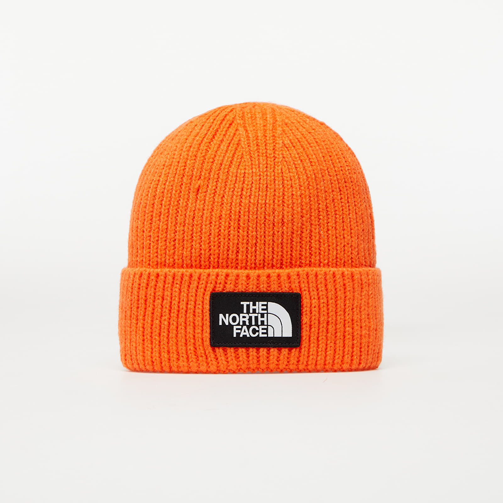 Hats The North Face TNF Logo Box Cuf Beanie Red Orange