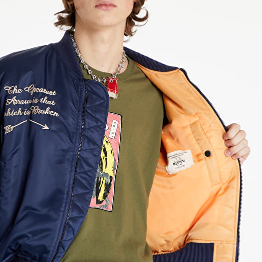maharishi Dragons MA-1 Flight Jacket Navy | Footshop