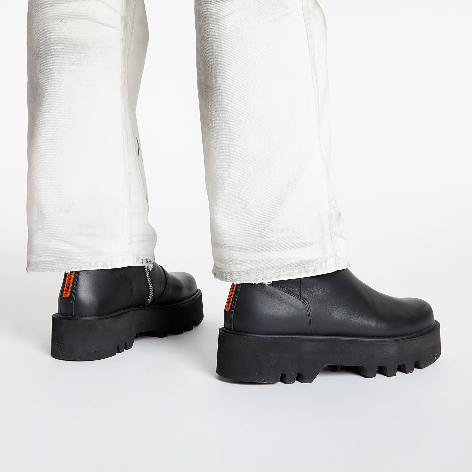 Hlače HERON PRESTON Label Dirt Wash Carpenter Grey