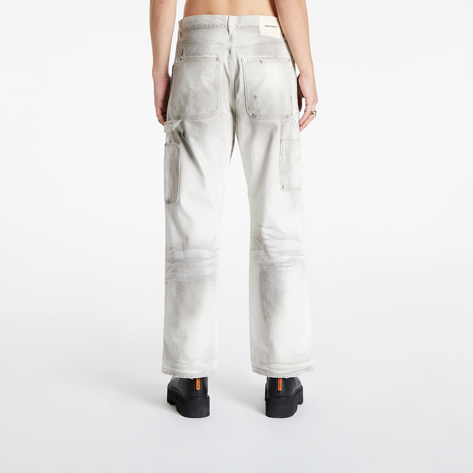 Hlače HERON PRESTON Label Dirt Wash Carpenter Grey