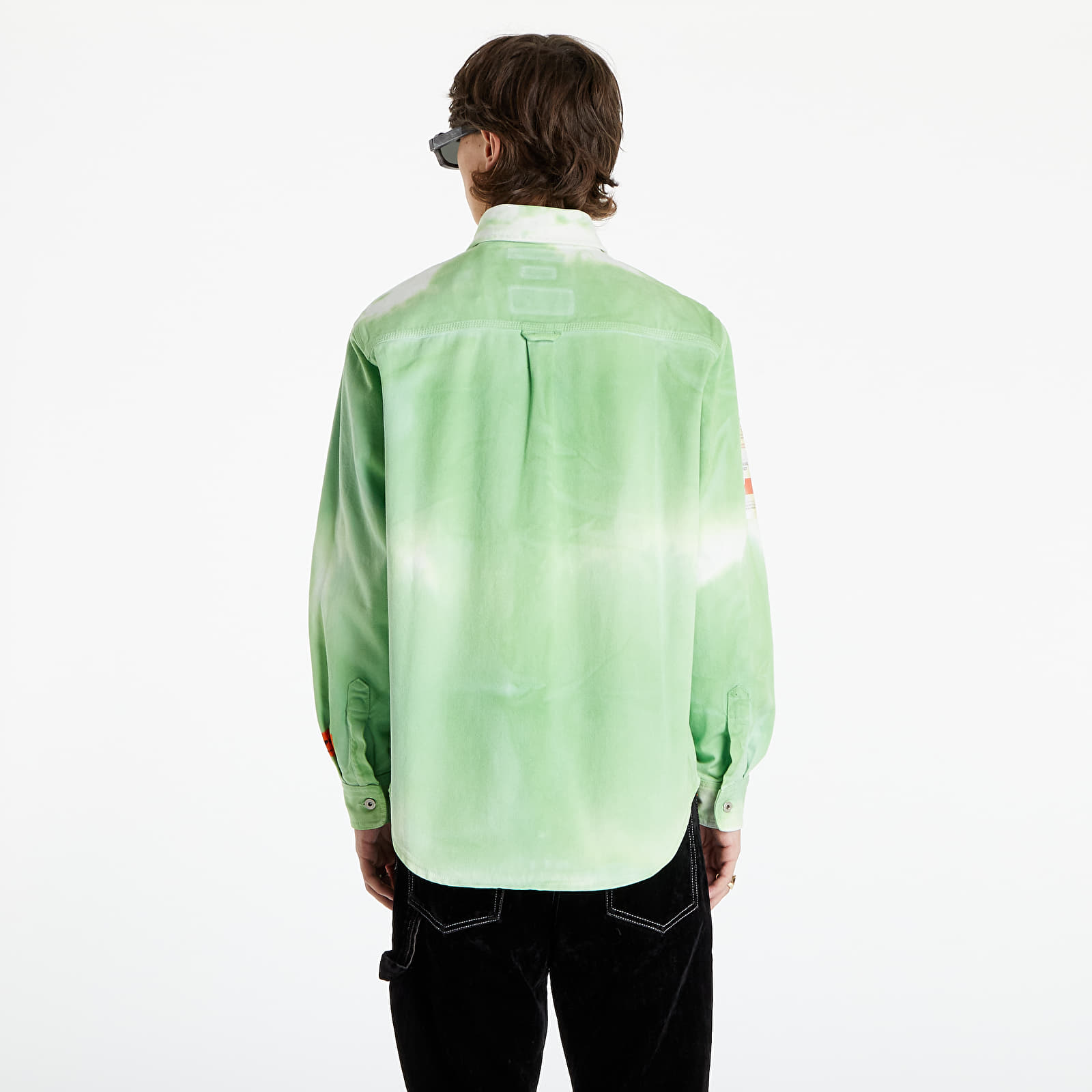 Ризи HERON PRESTON Label Tie Dye Shirt Green