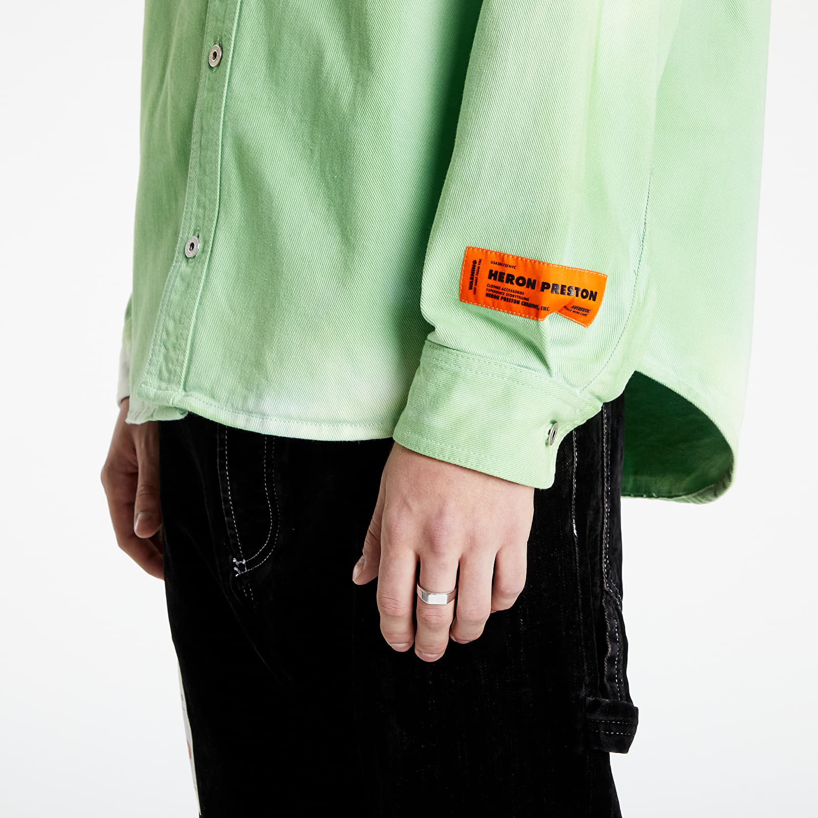 Ризи HERON PRESTON Label Tie Dye Shirt Green