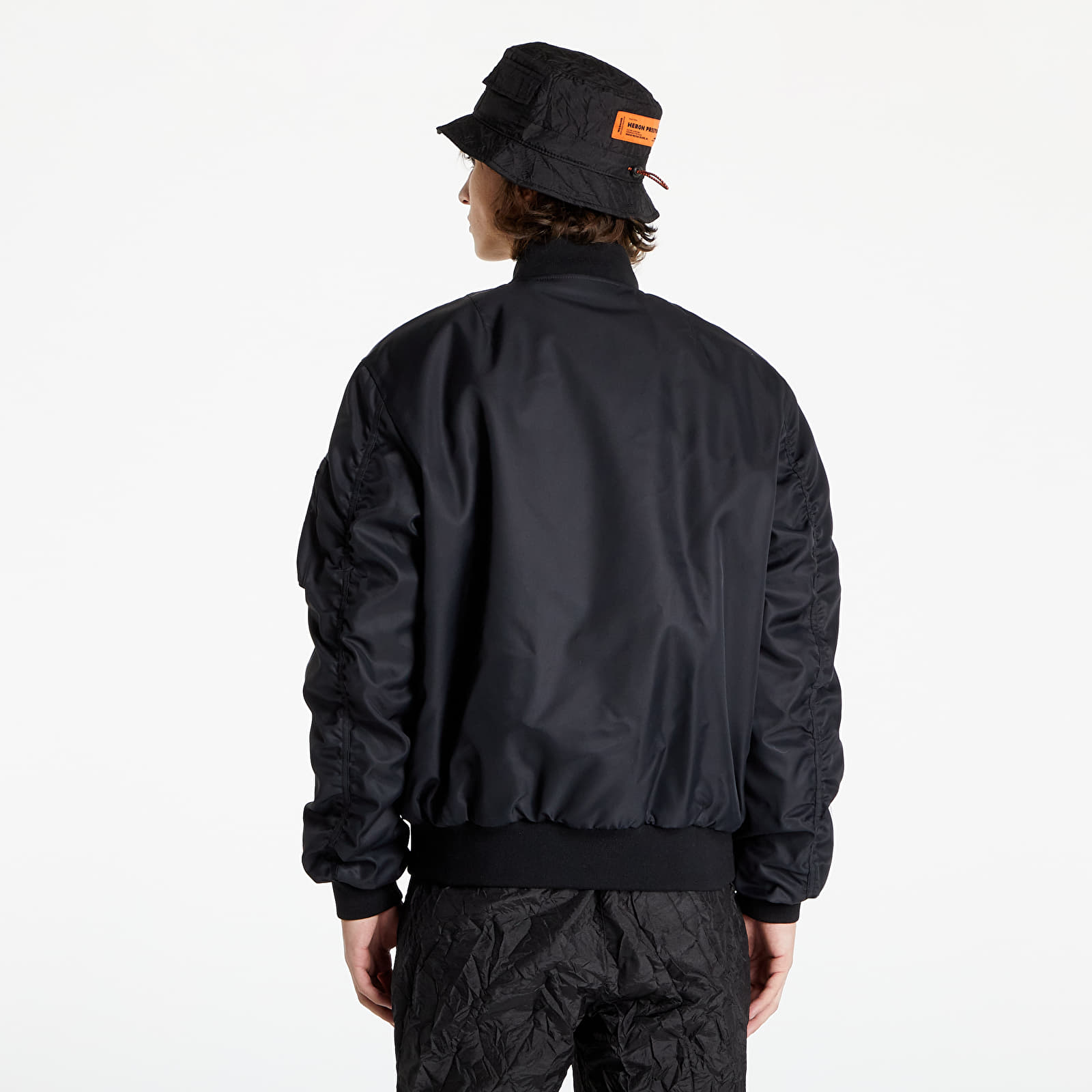 Kurtki HERON PRESTON HP World Wide Print Bomber Black/ White