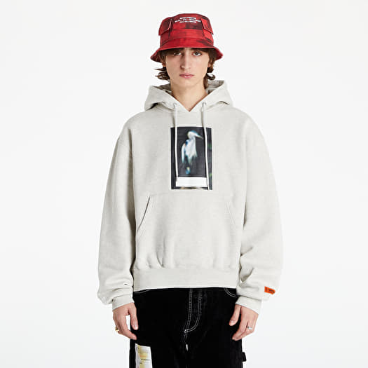 Hoodies and sweatshirts HERON PRESTON Hoodie Censored Heron Grey Melange Grey Footshop