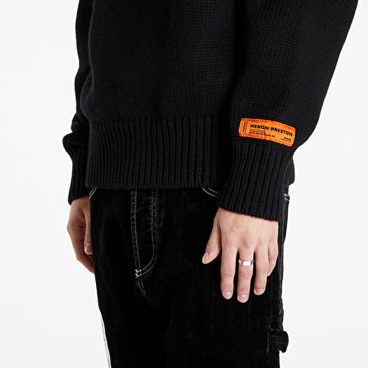 Sweaters HERON PRESTON Heavy Knit Turtleneck Ctnmb Black