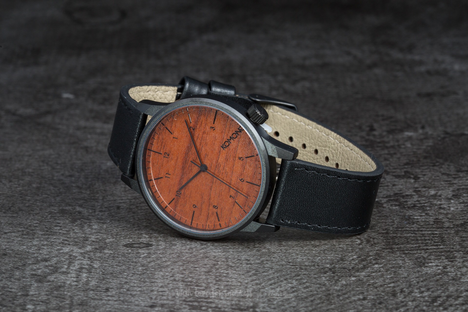 Watches Komono Winston Black Wood Footshop