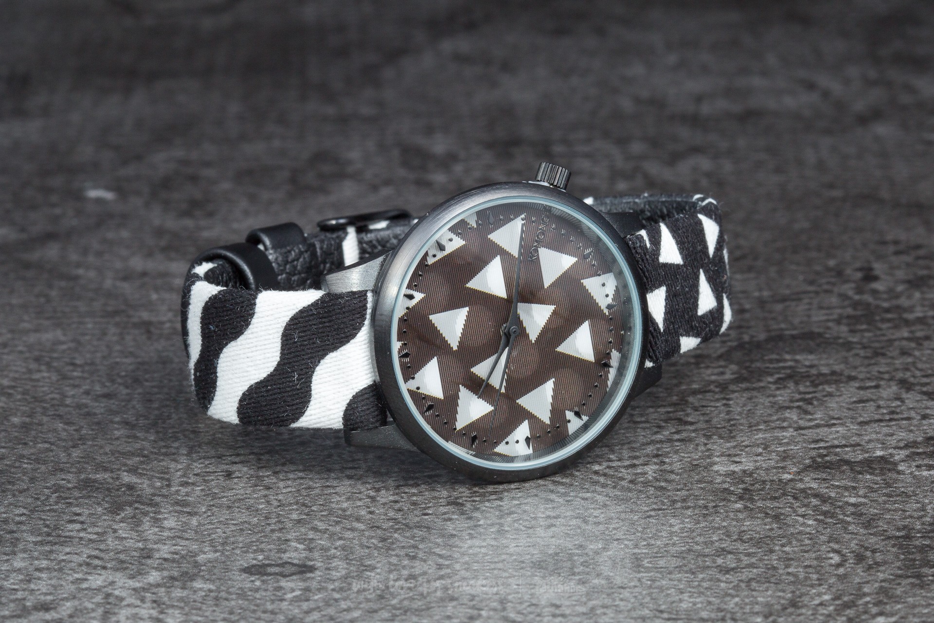 Uhren Komono Estelle x Happy Socks Black & White