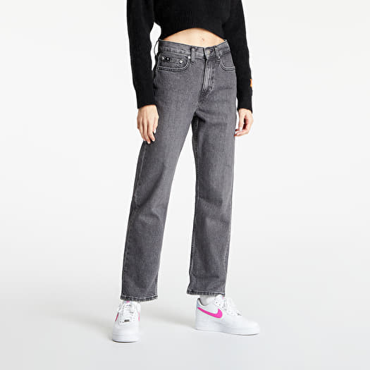 Pants and jeans Calvin Klein Jeans Hr Straight Ankle Denim Grey Footshop