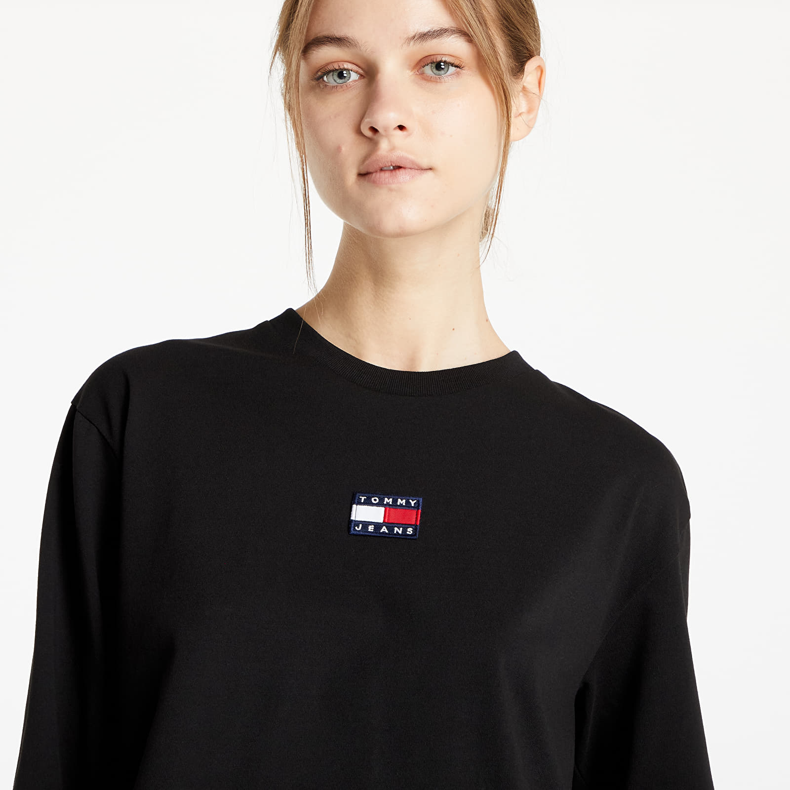 Tommy Jeans Crop Tommy Badge Center Ls