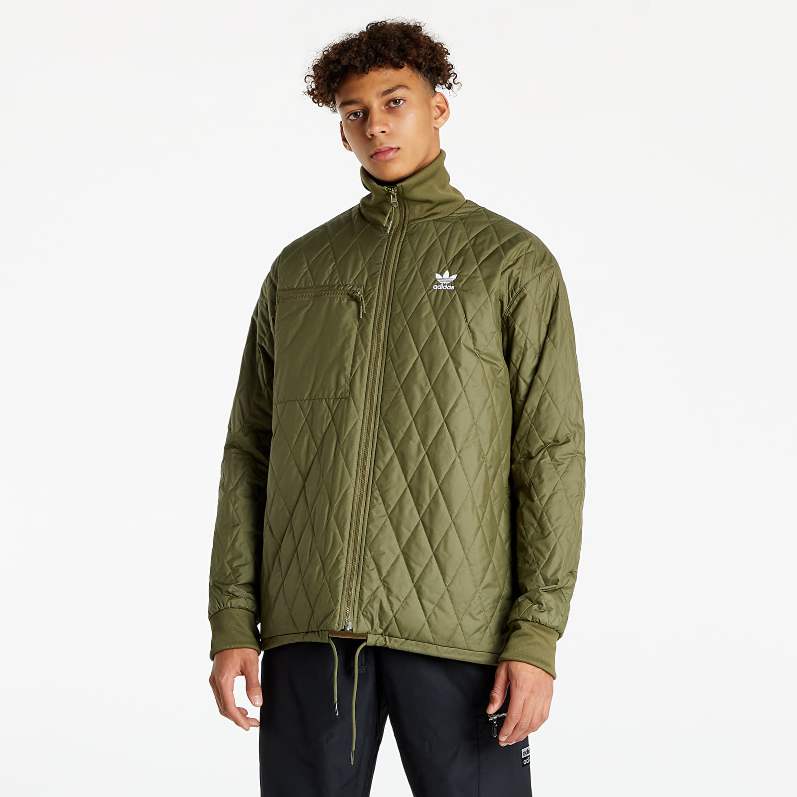Quilted adidas jacket sales