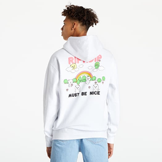 Hoodies and sweatshirts RIPNDIP Buddy System Hoodie White Footshop