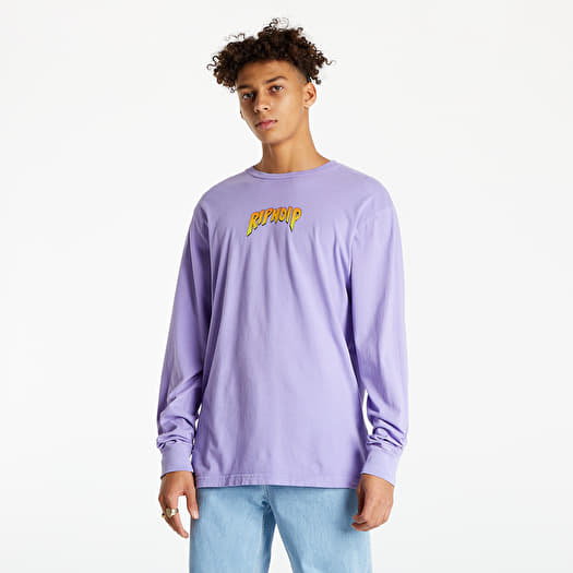 T-shirts RIPNDIP Hellavanight Long Sleeve Lilac