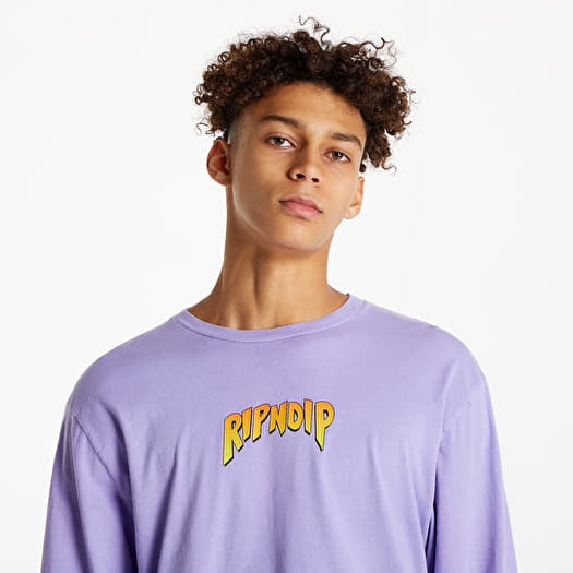 T-shirts RIPNDIP Hellavanight Long Sleeve Lilac