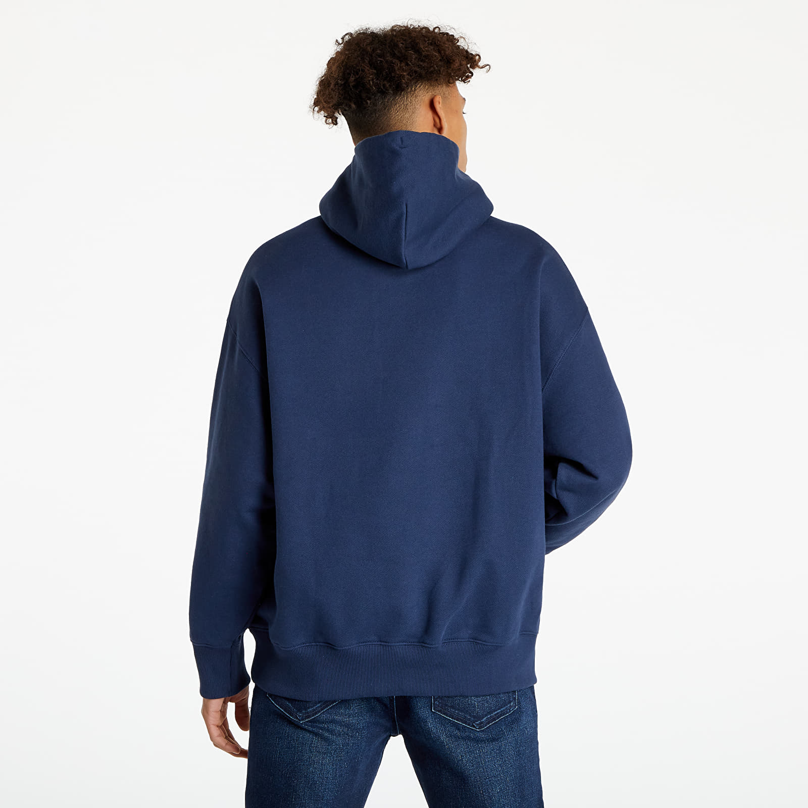 Bluzy Tommy Jeans Tommy Badge Hoodie Twilight Navy