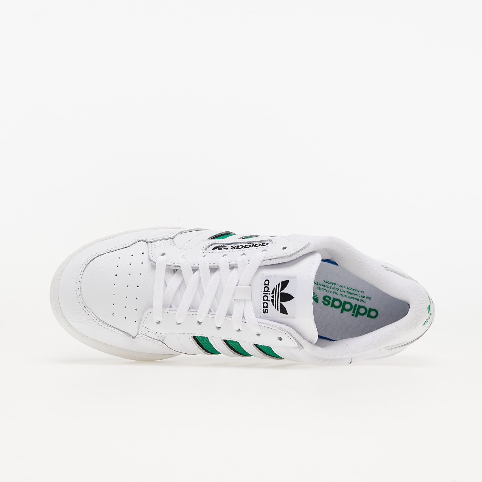 adidas Originals Forum Bold stripe sneakers in white and sage green | ASOS
