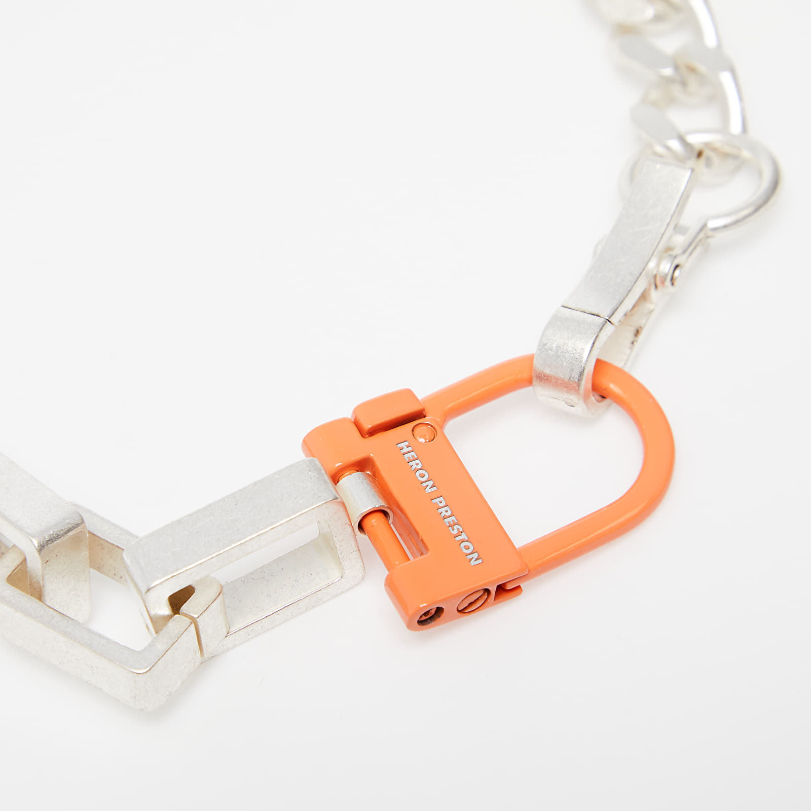 Dodatki HERON PRESTON New Multichain Necklace Silver/ Orange
