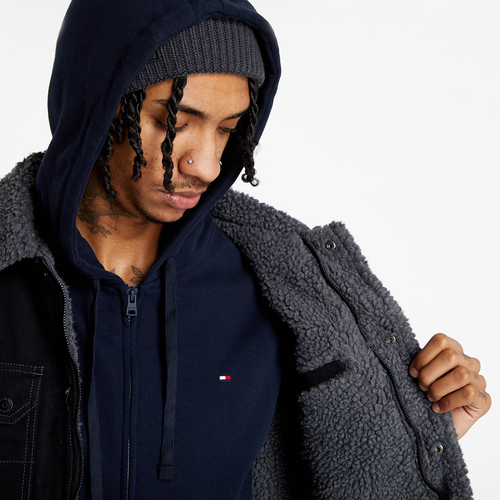 Jacken Vans Drill Chore Coat Sherpa Black/Asphalt