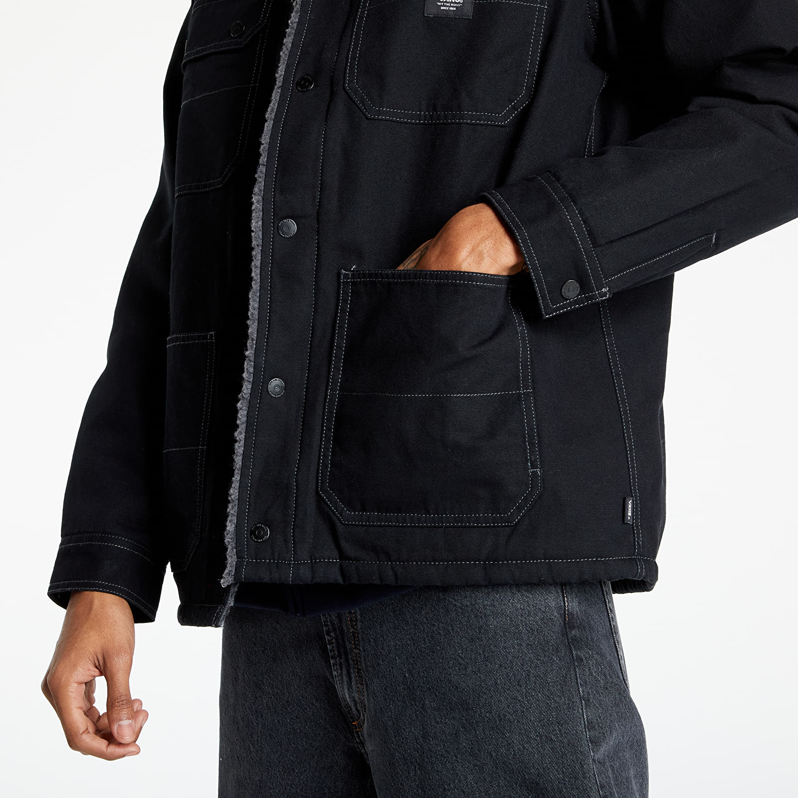 Jacken Vans Drill Chore Coat Sherpa Black/Asphalt