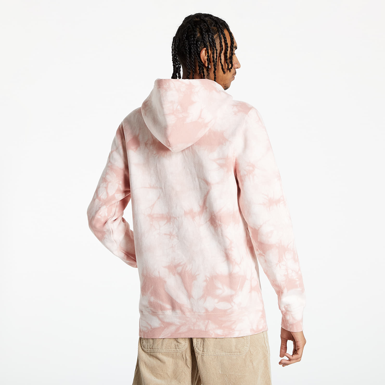 Bluzy HUF Broadcast Tiedye Hoodie Coral